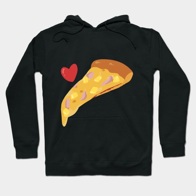 Pizza Love (hawaiian) Hoodie by chimaerok